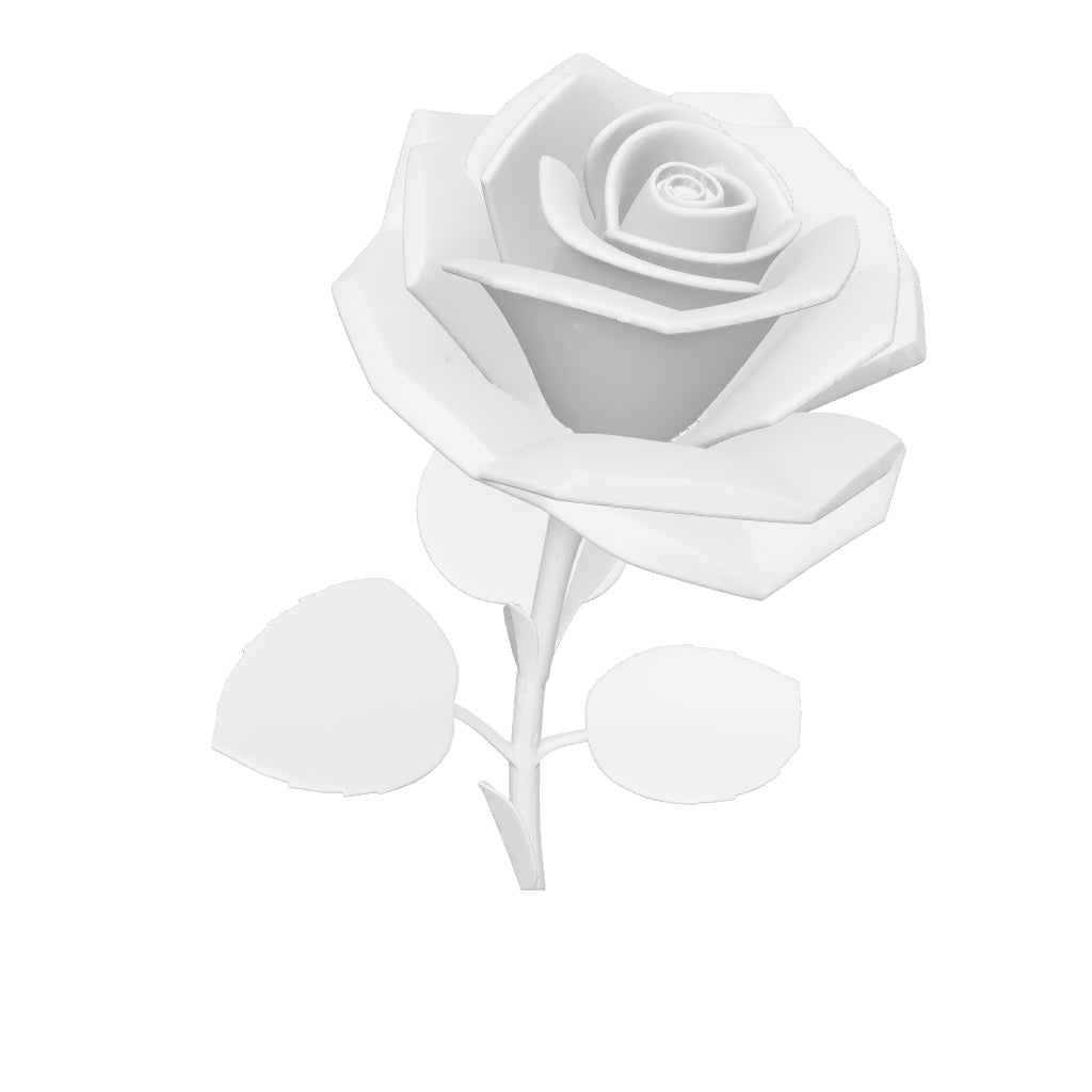 Flor 3d Pronta para Pintura